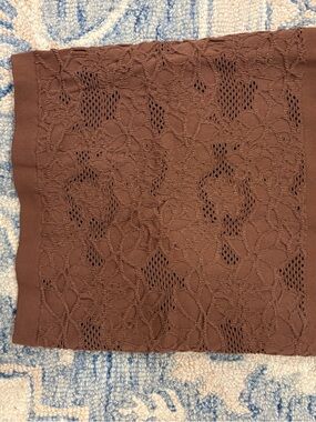 bp Brown Ribbed Tube Top